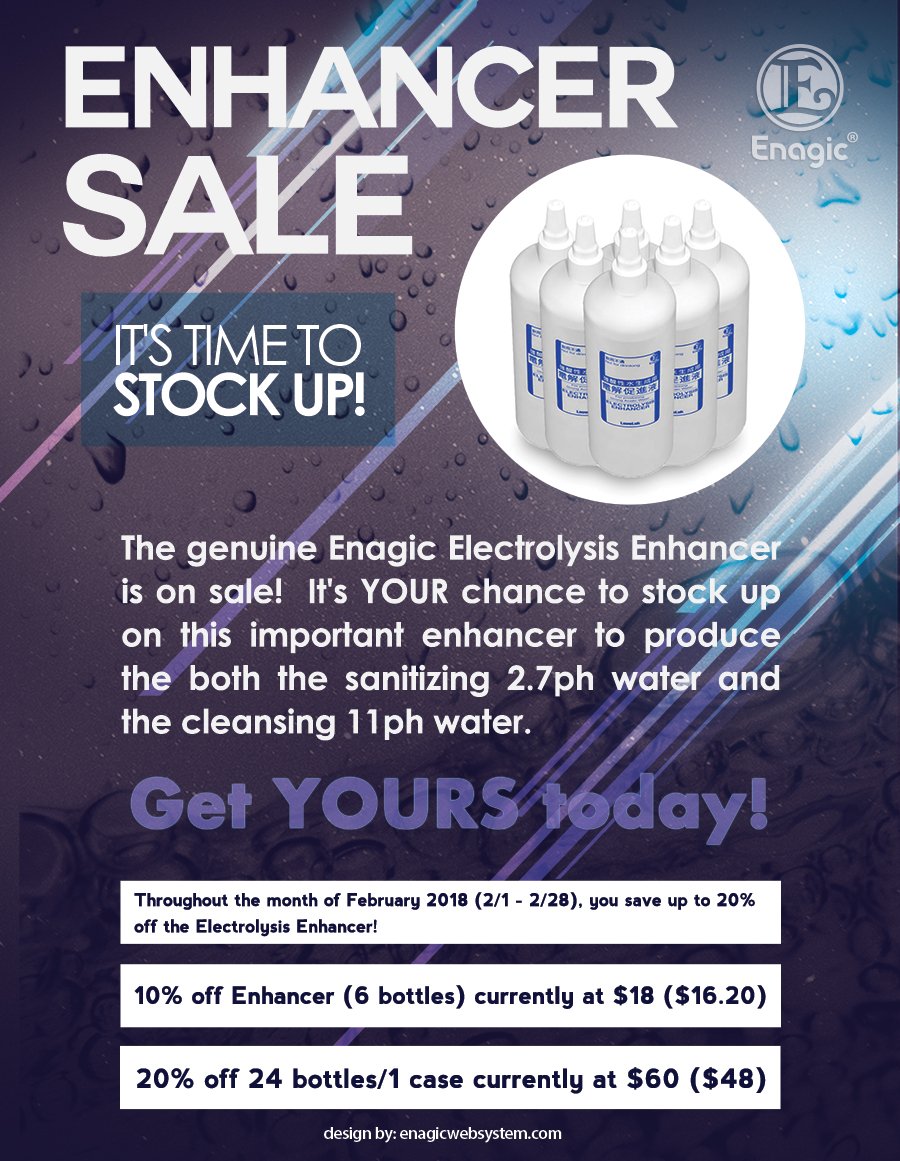 enagic news corporate news water preservation promo flyer